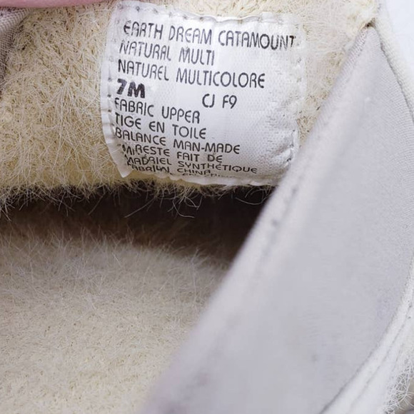 Earth Dream Catamount Slip On Clogs Women's 7 Natural Fuzzy Cream Comfort Shoe - Picture 6 of 14